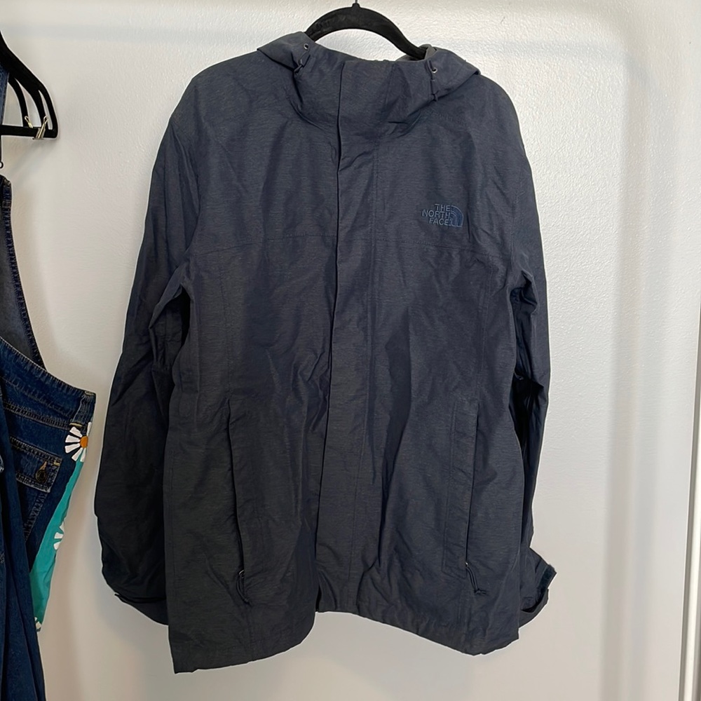 north face hooded rain jacket